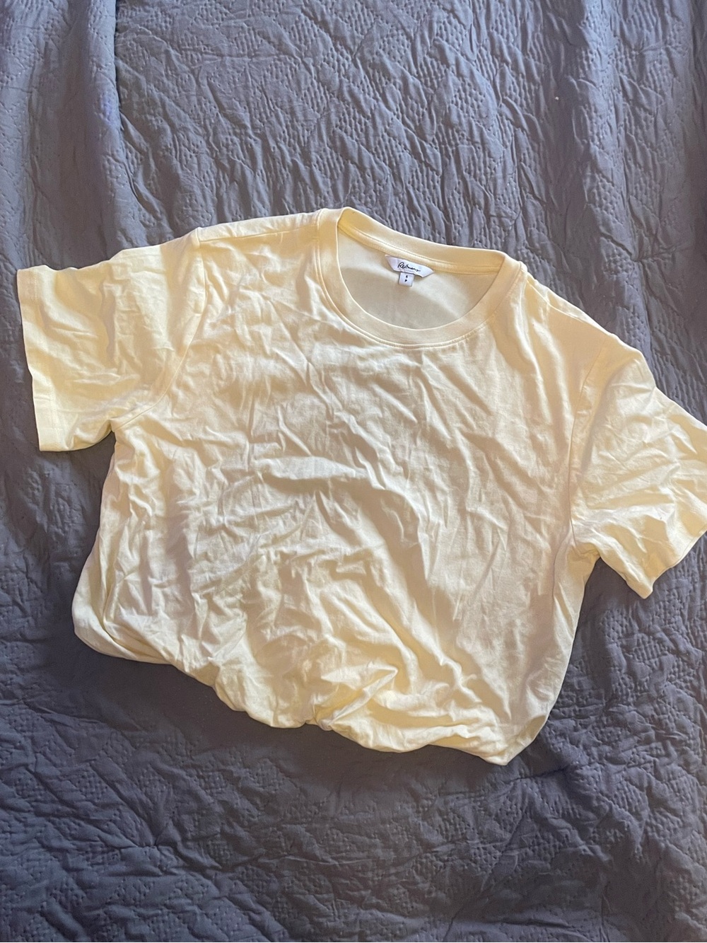 Reitmans Cinch-Waist Butter Yellow T-Shirt